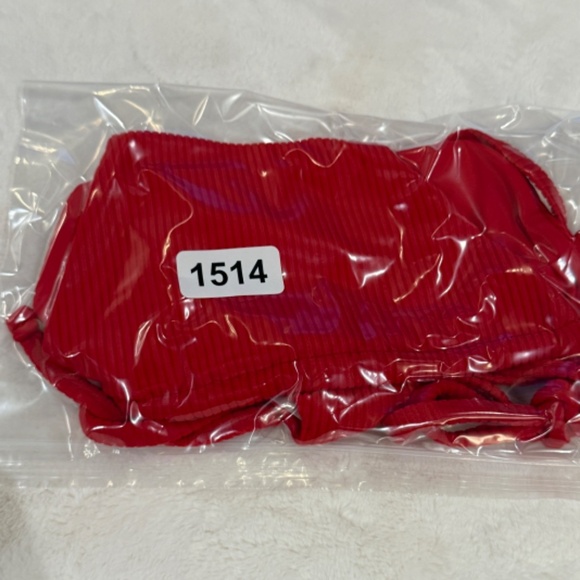 New Frankies Bikinis Tia String Bikini Bottoms  True Red 31514 - Picture 8 of 13